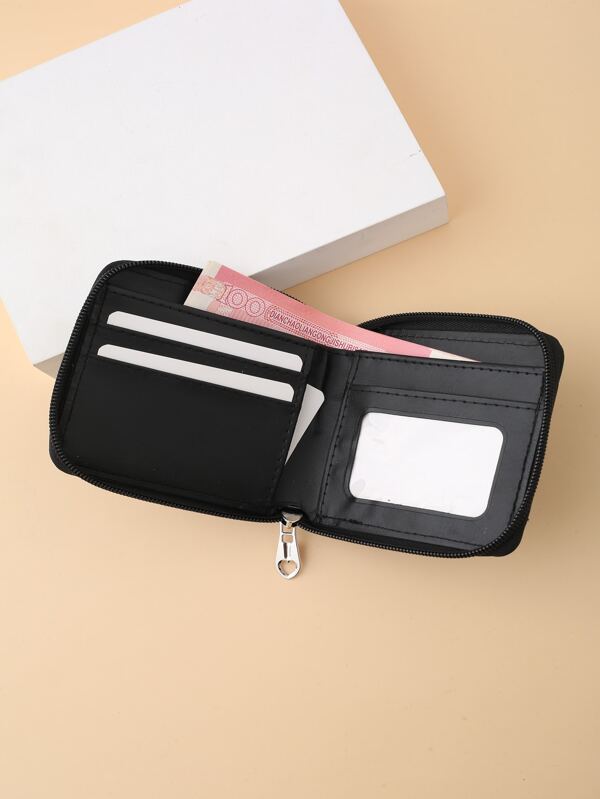 Women Wallet Black Mini Coin Purse Hasp Card Holder Lady Wallet Zipper Female Pu Leather Purse