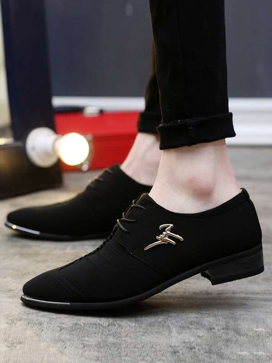 Men Lace-up Front Oxford Shoes