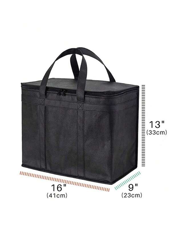 Insulated Grocery Bag Large Capacity Insulation Bag, Grocery Tote, Hot & Cold Takeout Bag Lunch Tote Bag Insulated Lunch Box Bag For School Work For Picnic Travel Outdoors For Women Men