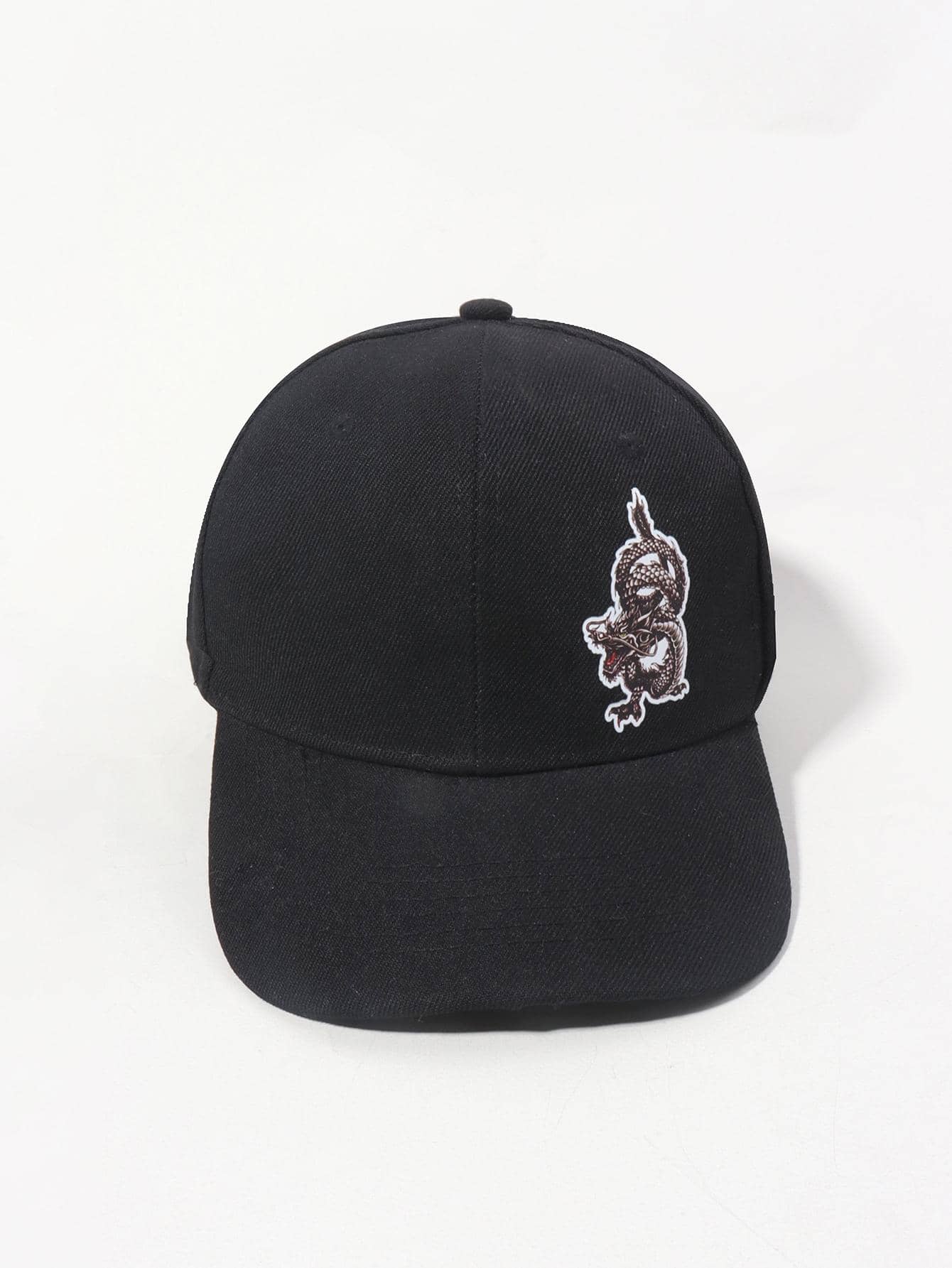 1pc Men Chinese Dragon Pattern Casual Baseball Cap For Daily Life