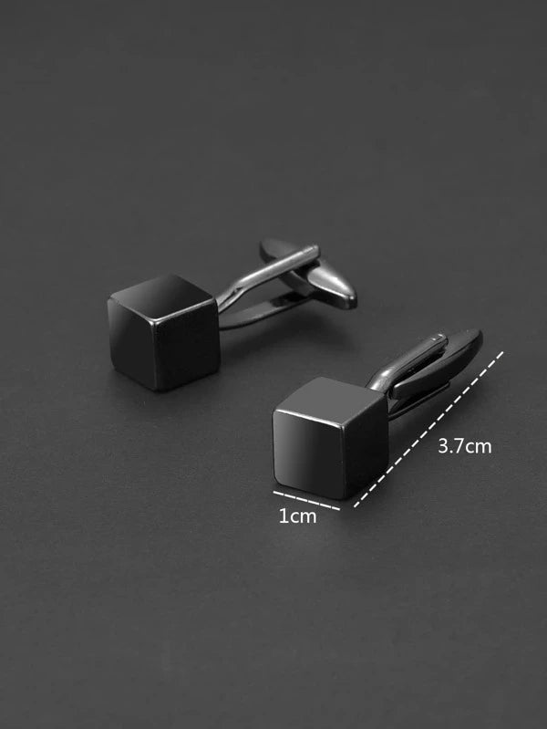 Fashionable and Popular Men Cube Design Cufflinks Copper for Jewelry Gift and for a Stylish Look