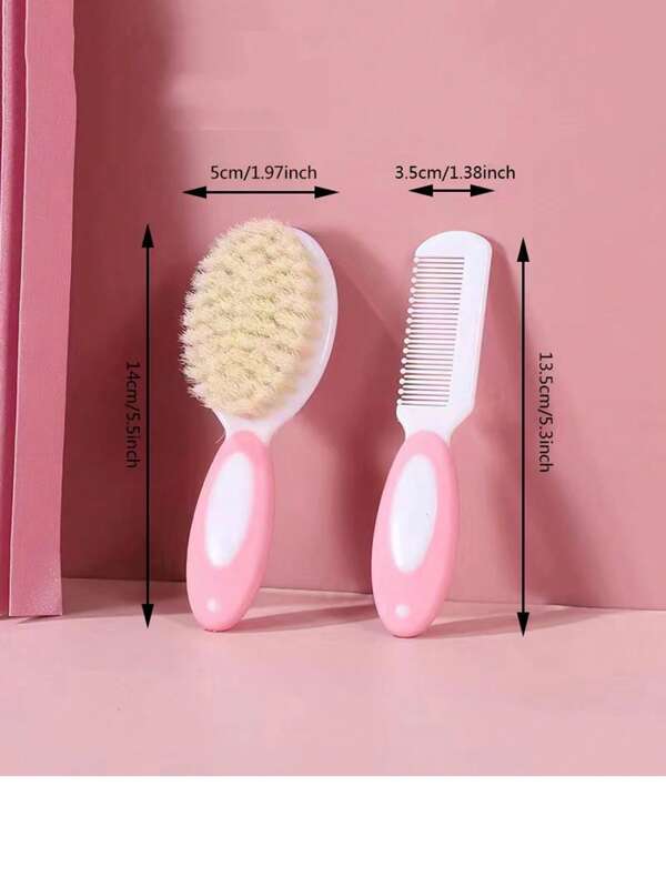 Baby Safety Bath Hair Brush & Comb Set For Daily Use