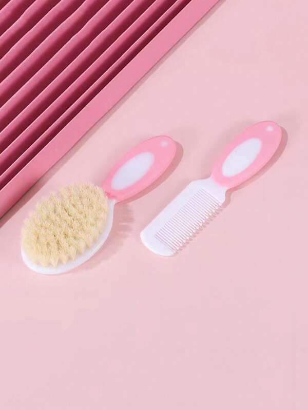 Baby Safety Bath Hair Brush & Comb Set For Daily Use