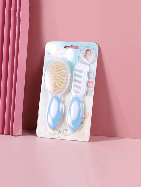 Baby Safety Bath Hair Brush & Comb Set For Daily Use