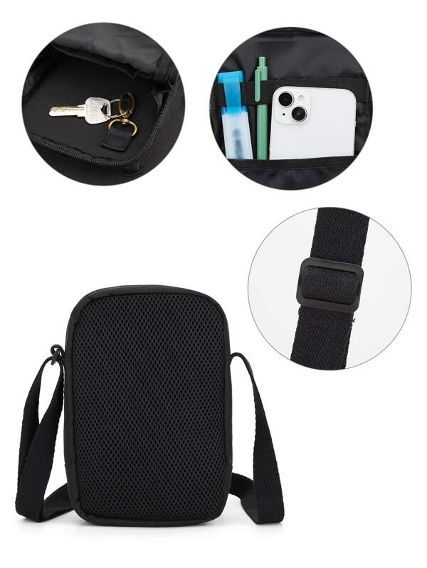 Small satchel men's shoulder bag casual crossbody bag men's small satchel men's sports small backpack mobile phone bag