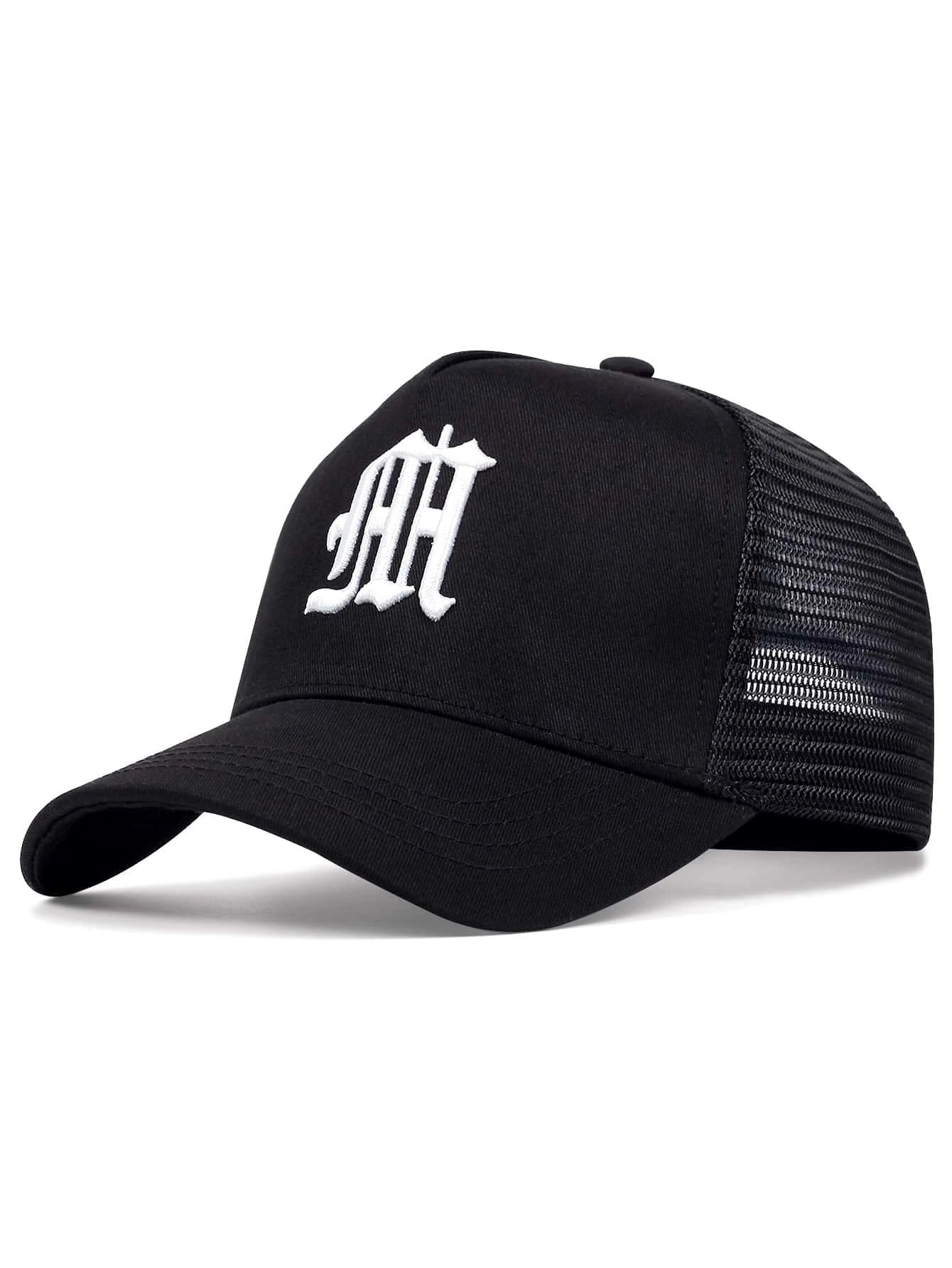 Men Letter Embroidery Trucker Hat