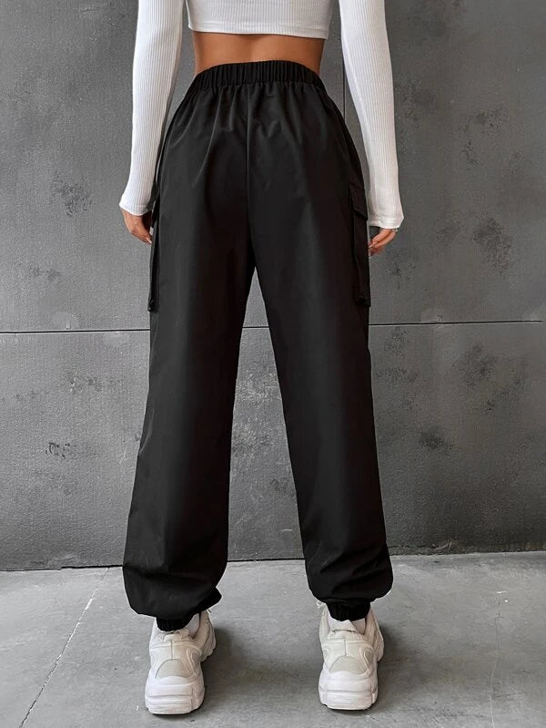 SHEIN Coolane Flap Pocket Side Cargo Pants