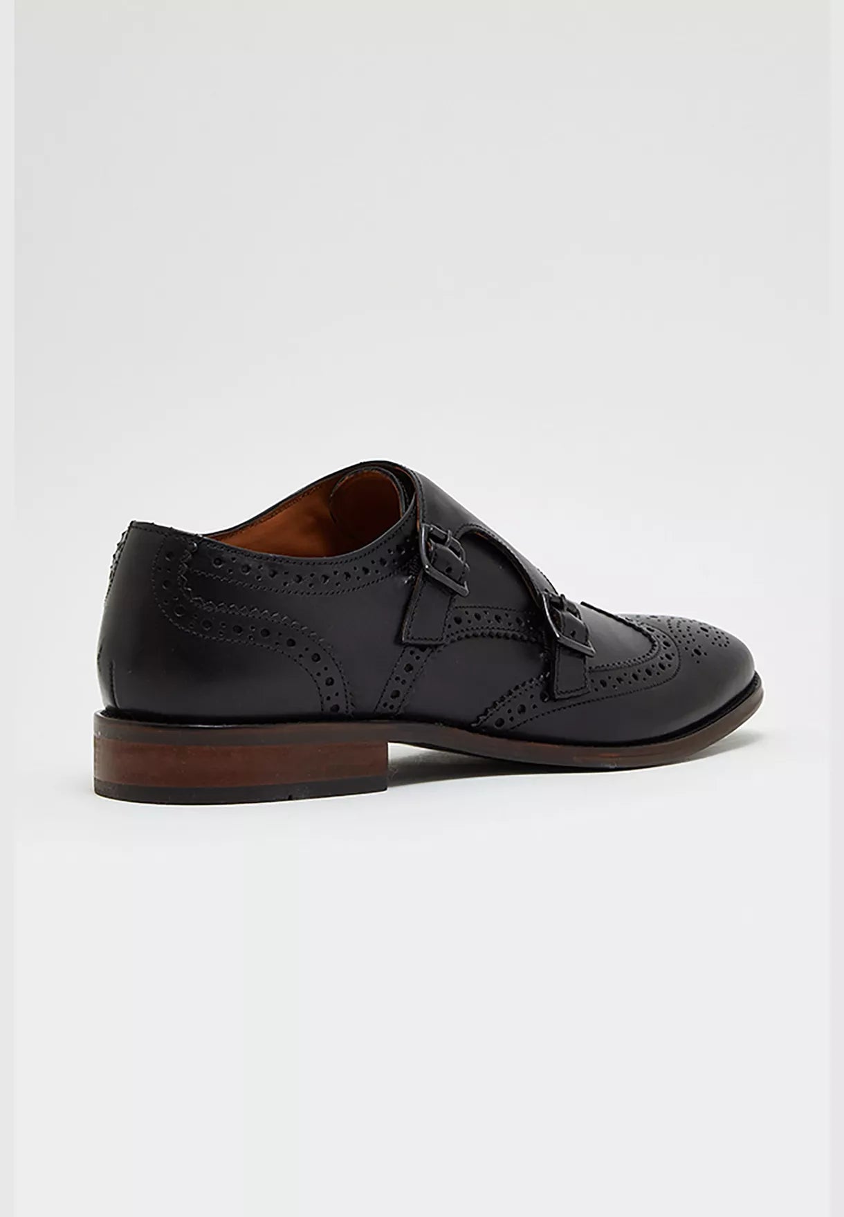 Leather Formal Shoes With Buckle Closure