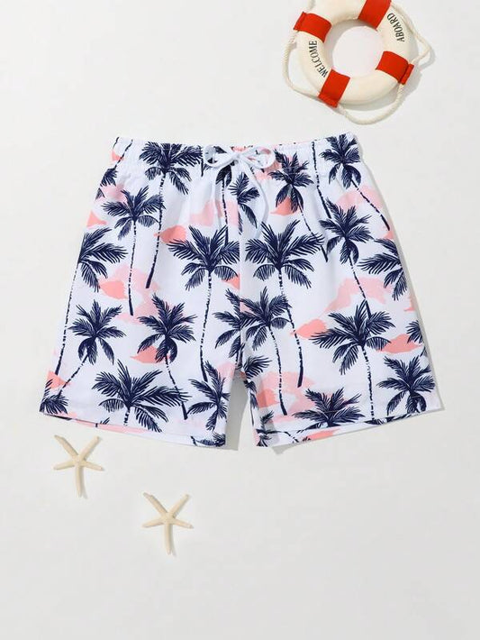 Toddler Boys Tropical Print Swim Shorts