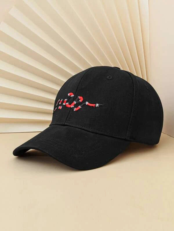 Men Embroidery Detail Baseball Cap