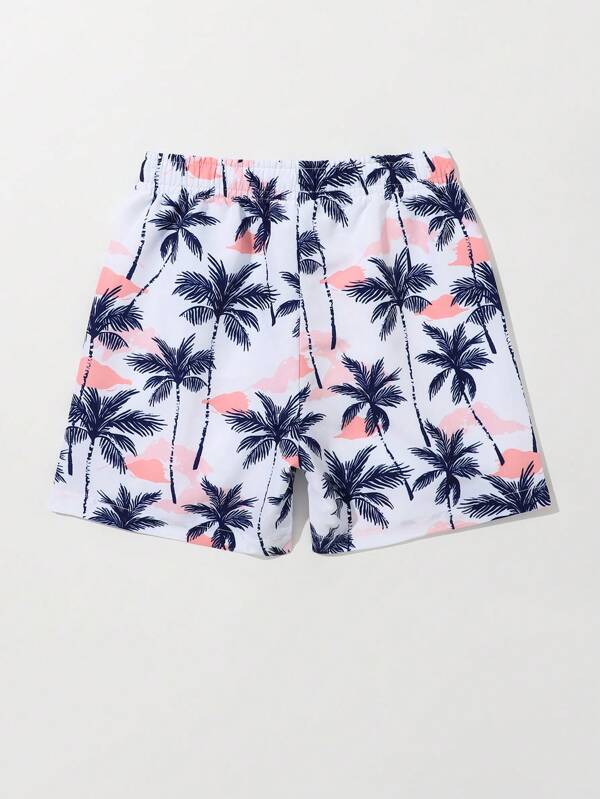 Toddler Boys Tropical Print Swim Shorts