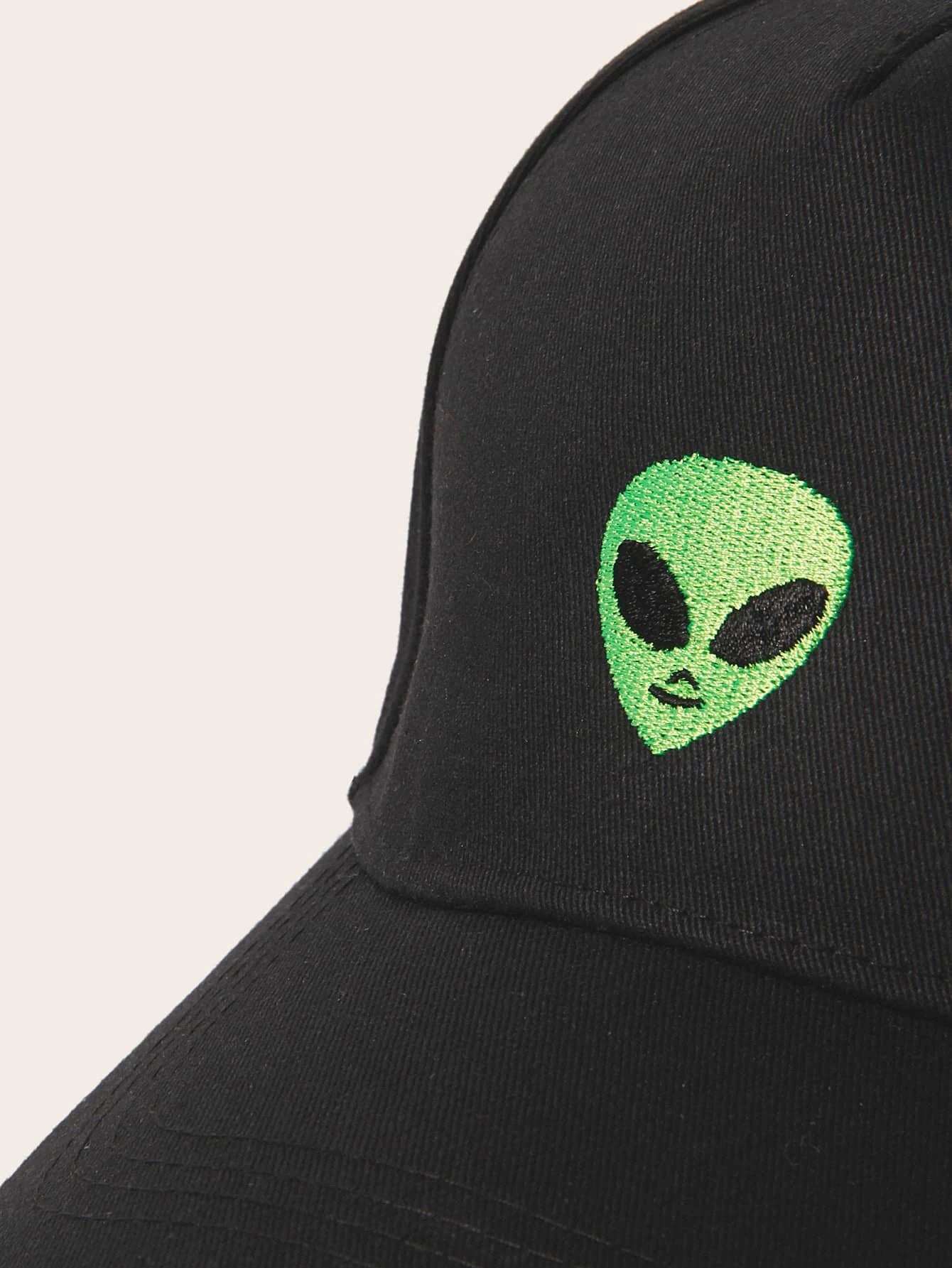 Men Alien Embroidery Baseball Cap