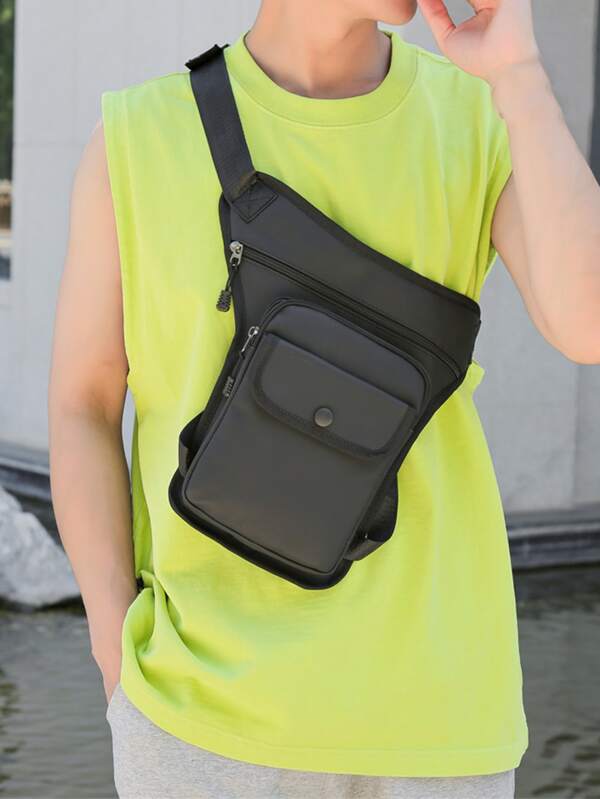 Running Fanny Pack Summer Men And Women Lightweight Multi-Functional Mobile Phone Bag Summer Crossbody Mini Leg Bag Small Bag Waist Bag Chest Bag For Back to School Senior High School College Student Large Capacity Multifunctional