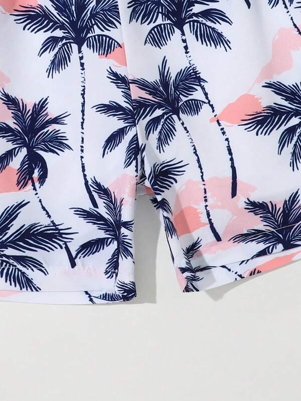 Toddler Boys Tropical Print Swim Shorts