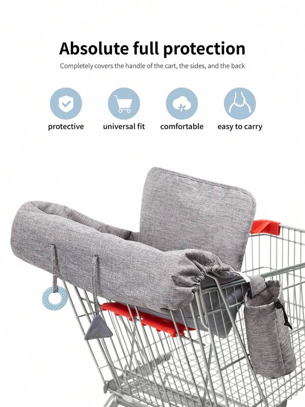 Baby Plain Portable Polyester Shopping Cart Mat For Outdoor