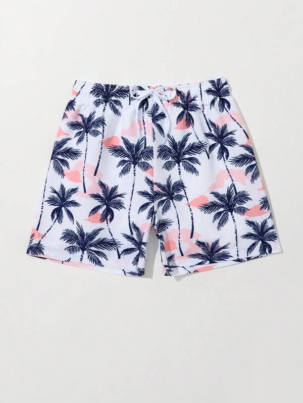 Toddler Boys Tropical Print Swim Shorts