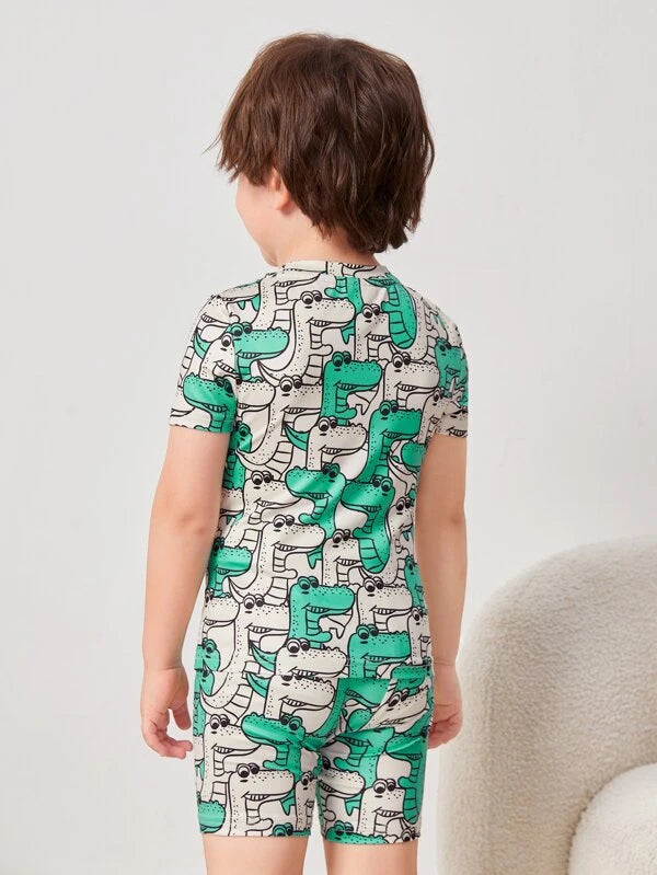 Boys Cartoon Graphic Snug Fit PJ Set