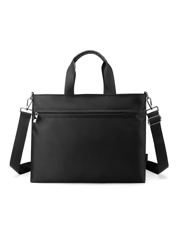 Business Casual Briefcase With Adjustable Shoulder Strap