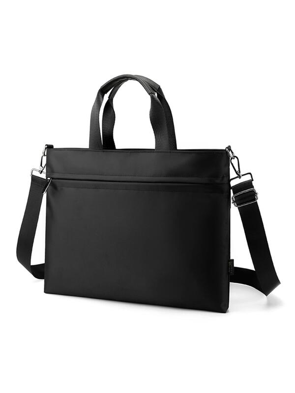 Business Casual Briefcase With Adjustable Shoulder Strap