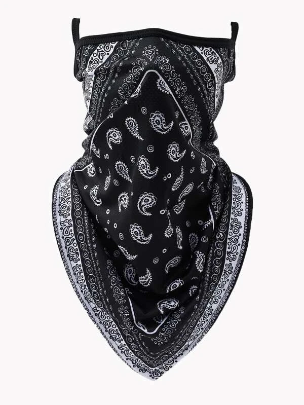 Men Paisley Print Neck Gaiter