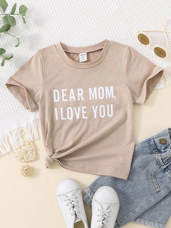 Toddler Girls Slogan Graphic Tee