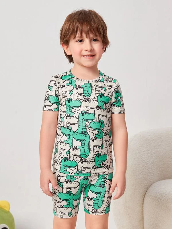 Boys Cartoon Graphic Snug Fit PJ Set