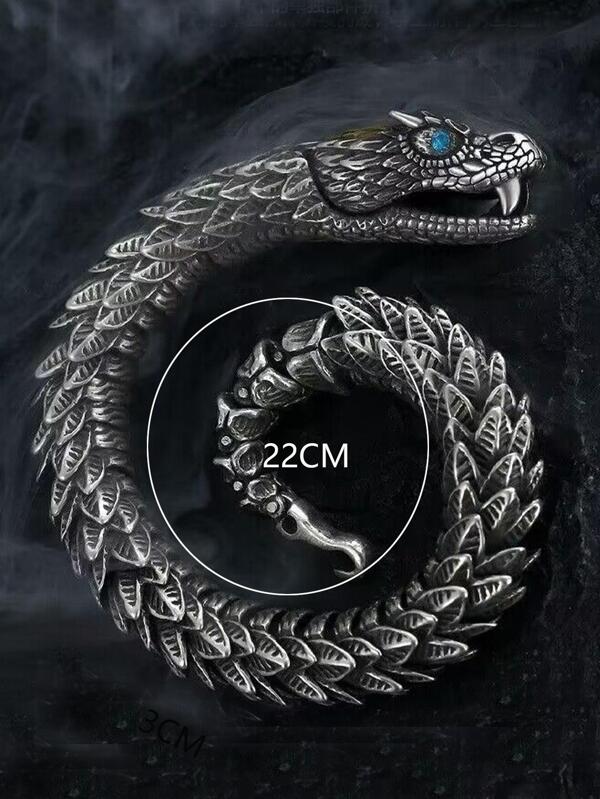 Men Dragon Design Cuff Bangle For A Stylish Look Gift For Party
