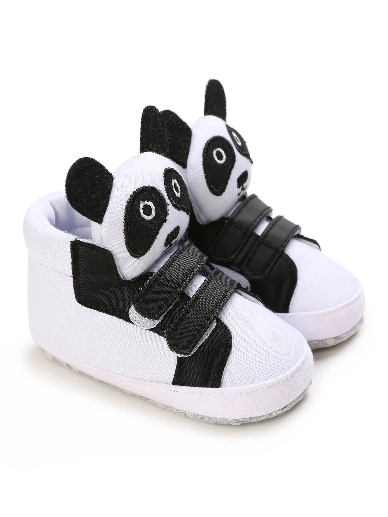 Baby Panda Decor Hook-and-loop Fastener Boots