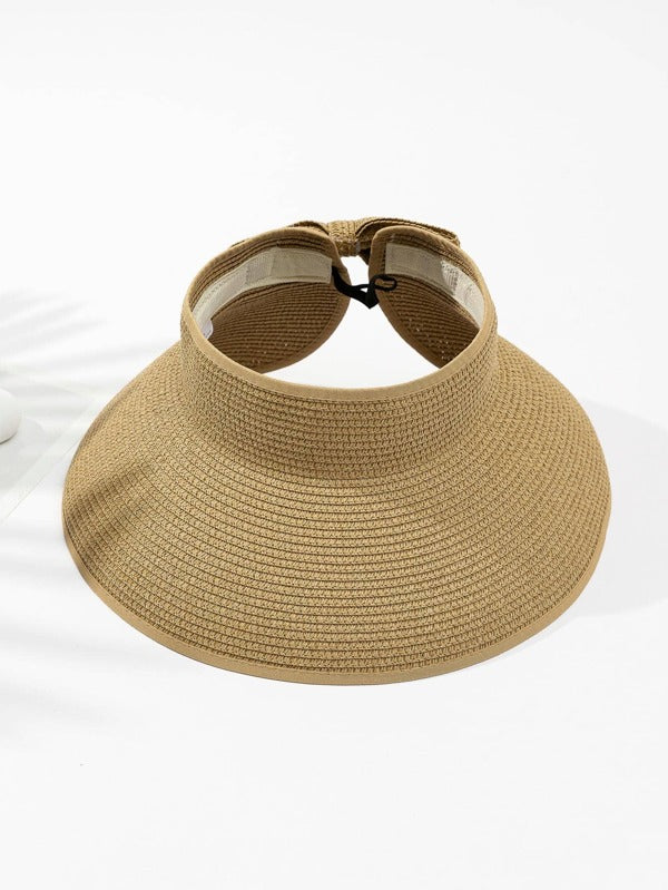 Solid Straw Visor Hat