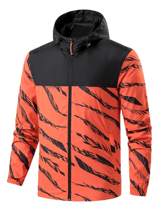 Men's Windproof Sports Jacket With Hood