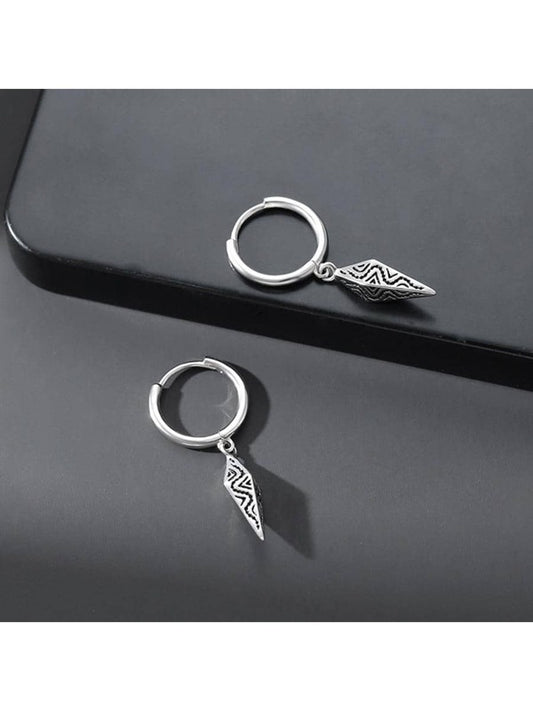 Men Conical Drop Earrings