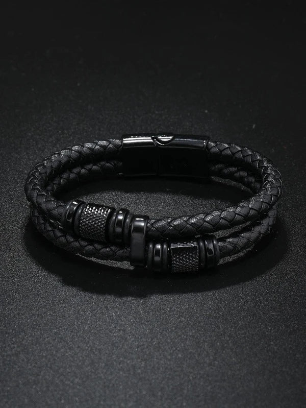 1Pc Fashion Magnetic String Bracelet For Men For Daily Decoration For A Stylish Look