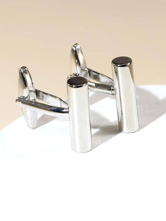 1pair French Cufflinks High-end Elliptical Men's Sleeve Links For Dress , Modern Fashion Clothing Decoration Accessories For Men
