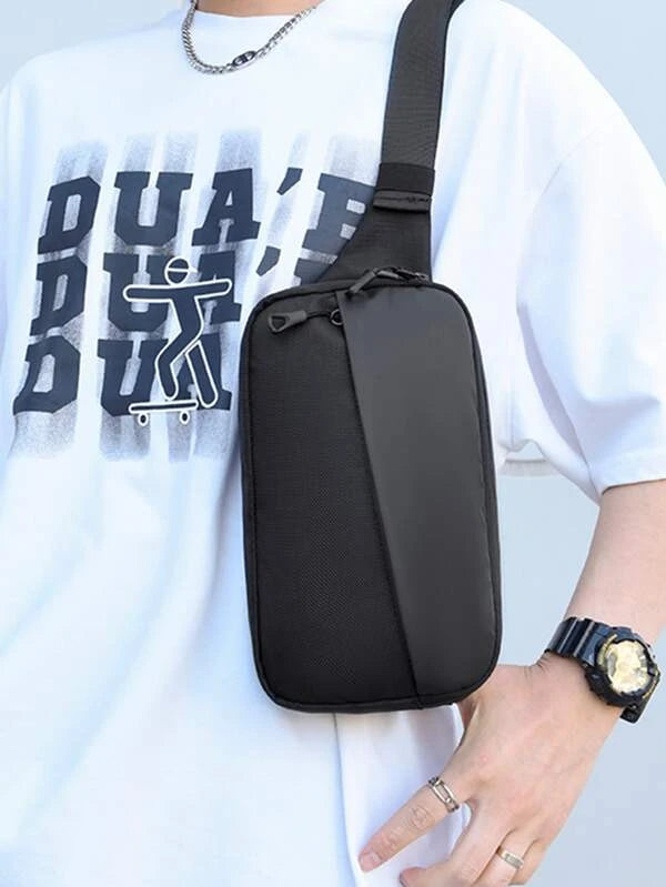 Men Minimalist Waist Bag Chest Bag, Gift For Father