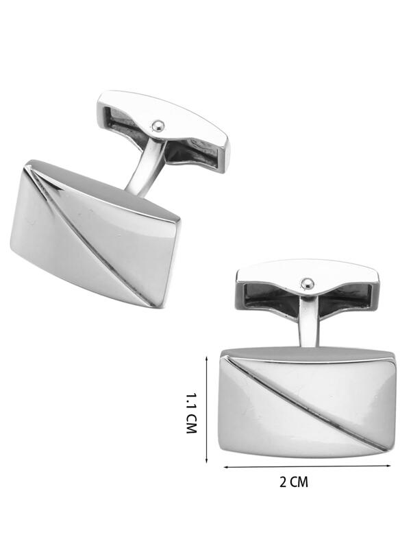 1pair Men's Fashionable, Minimalist & Niche Cufflinks Suitable For Clothing, Accessory Decorating