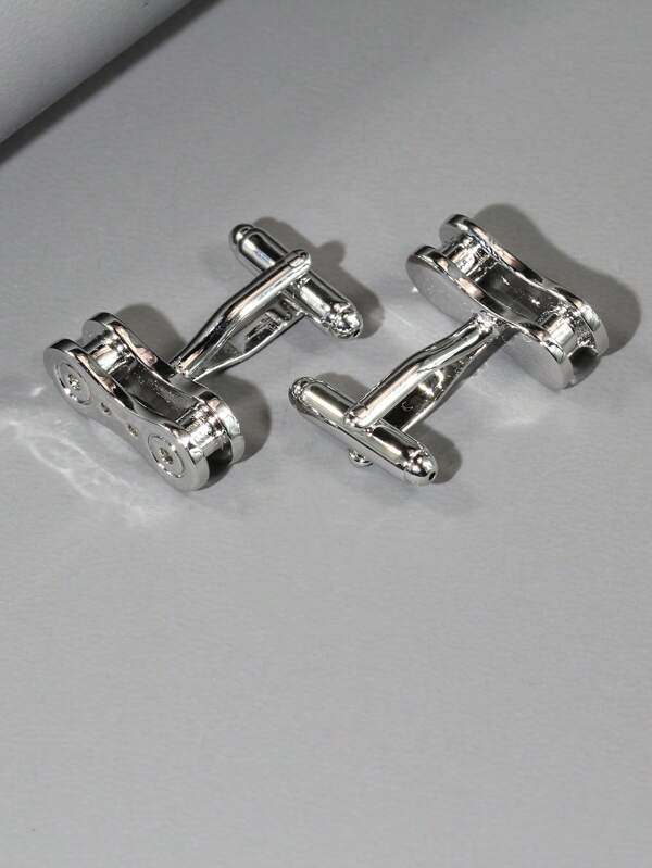 Men Bike Chain Decor Cufflinks For Daily Decoration For A Stylish Look