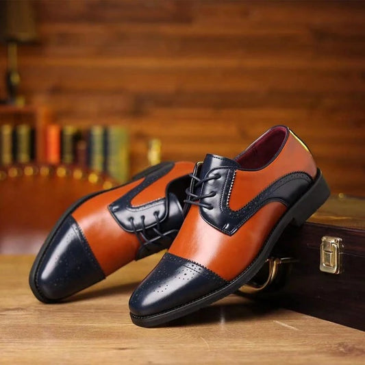 1pair Men's Fashionable Casual Business Dress Shoes