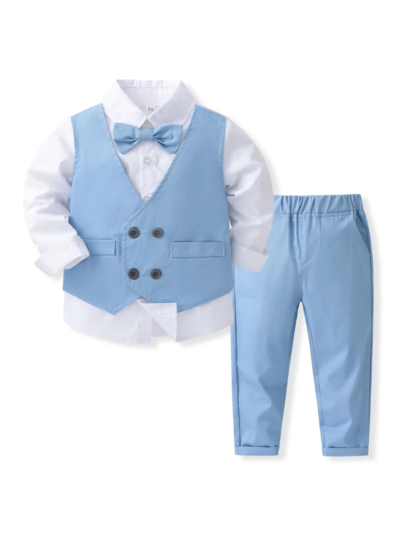 Baby Bow Front 2 In 1 Shirt & Pants