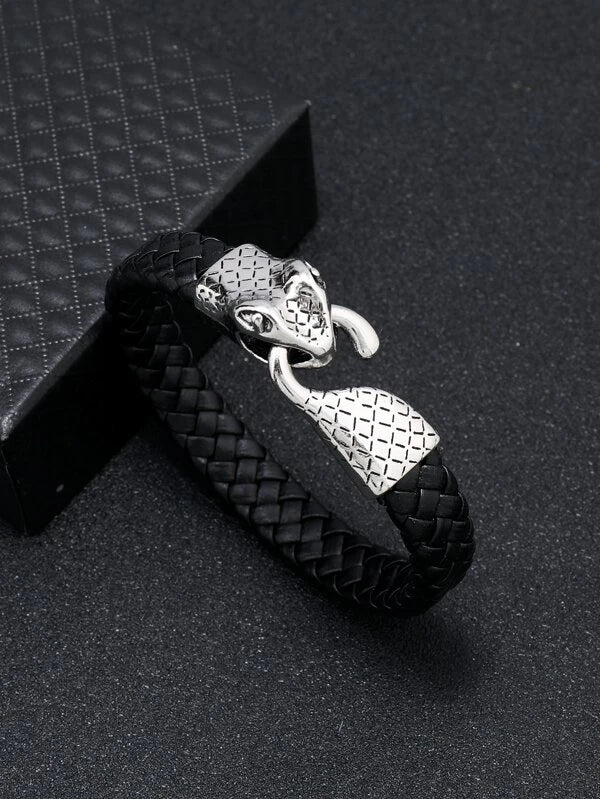 Men Snake Decor Bracelet