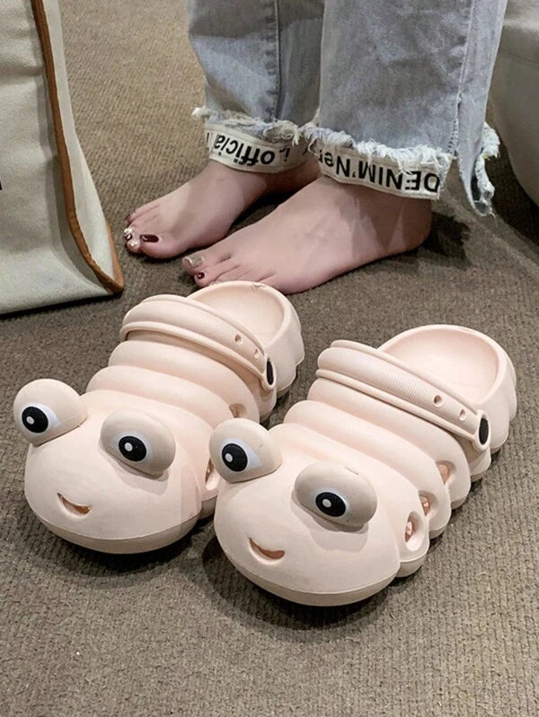 Women Cartoon Design Vented Clogs, Fashion Outdoor EVA Clogs