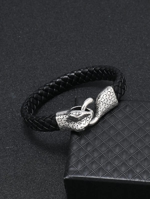 Men Snake Decor Bracelet