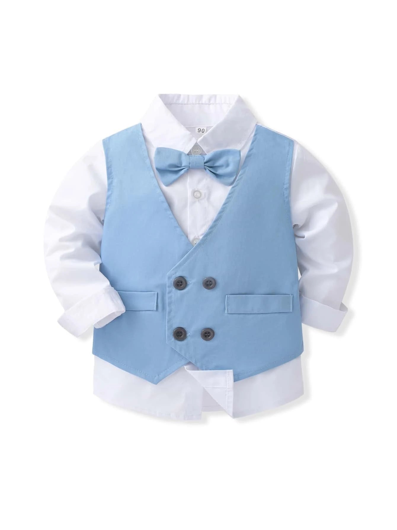 Baby Bow Front 2 In 1 Shirt & Pants