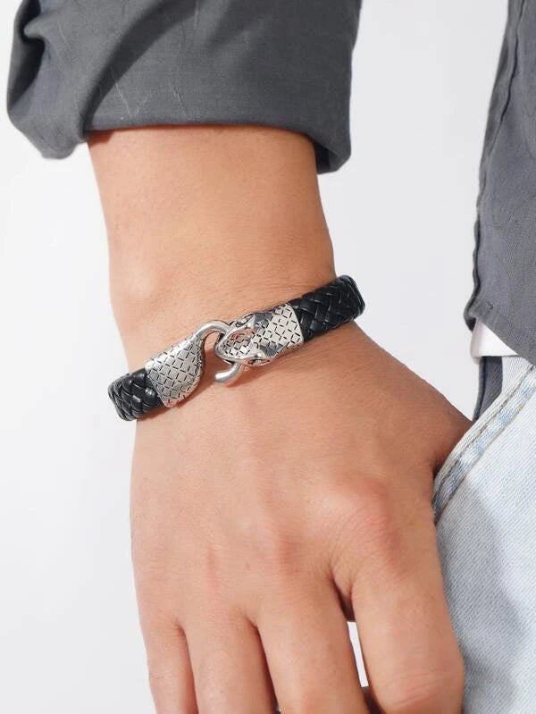 Men Snake Decor Bracelet