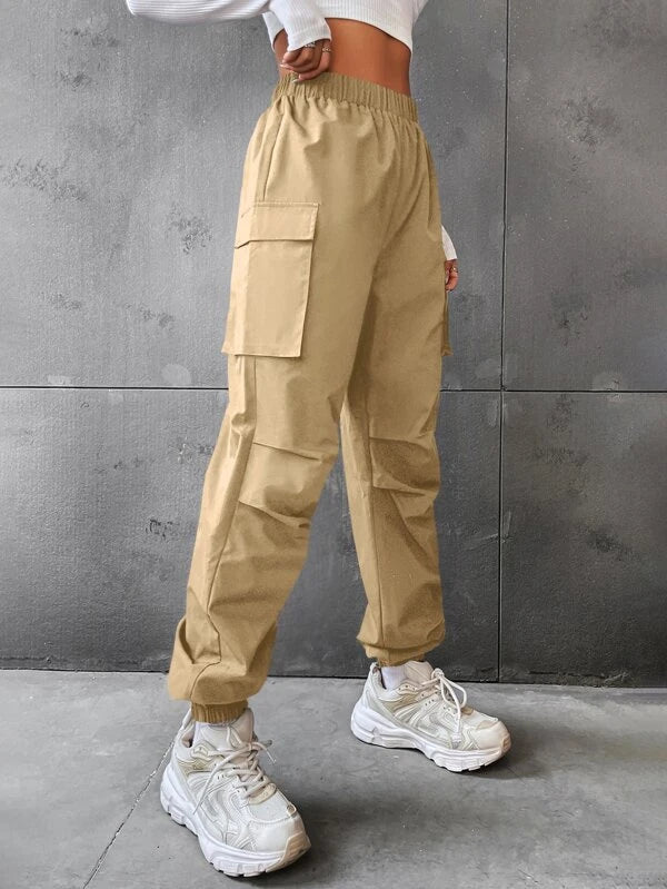 SHEIN Coolane Flap Pocket Side Cargo Pants