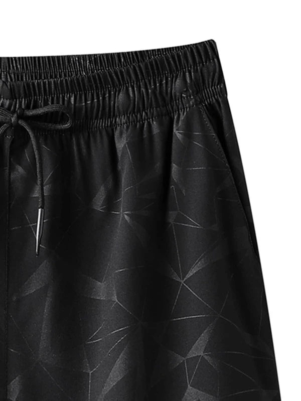 Men Geo Print Sports Shorts