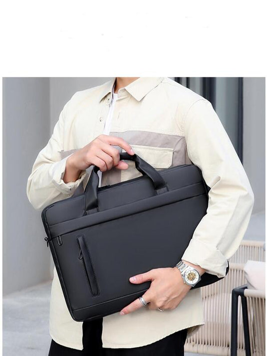 Simple Large Capacity Briefcase With Adjustable Shoulder Strap