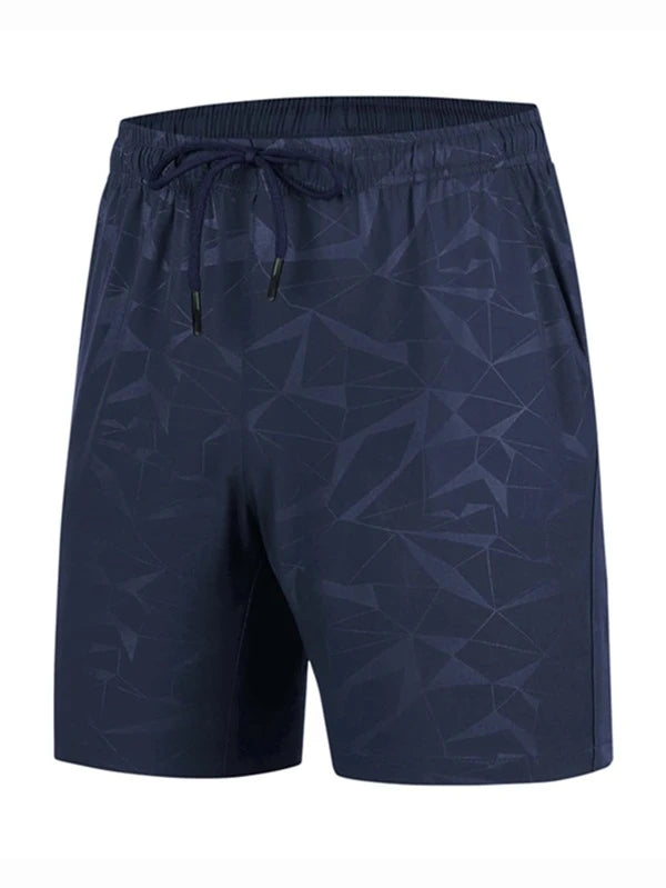 Men Geo Print Sports Shorts