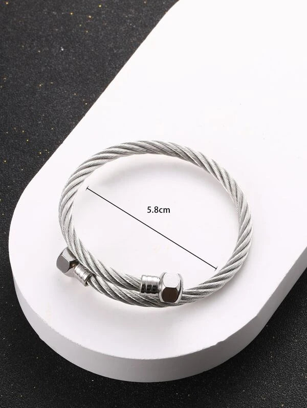 Men Minimalist Wrap Bangle