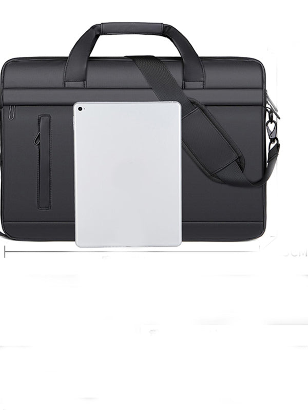 Simple Large Capacity Briefcase With Adjustable Shoulder Strap