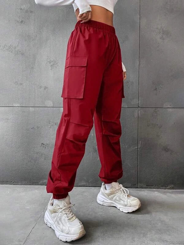 SHEIN Coolane Flap Pocket Side Cargo Pants